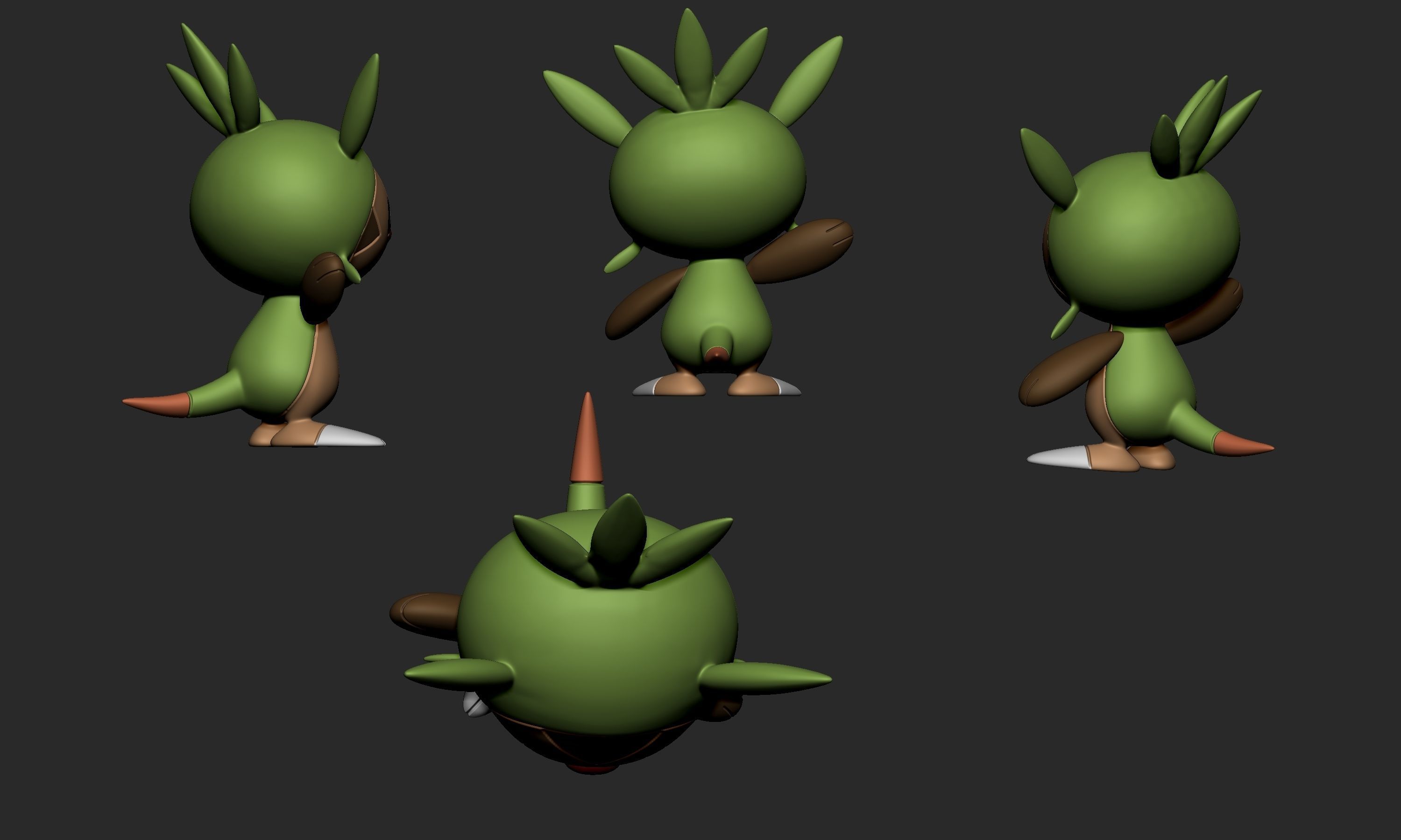 Pokemon - Chespin 3D print model_3