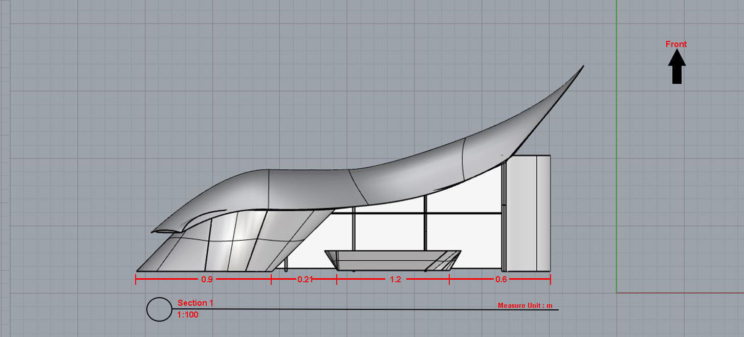 Modern Bus Station 3D model_9