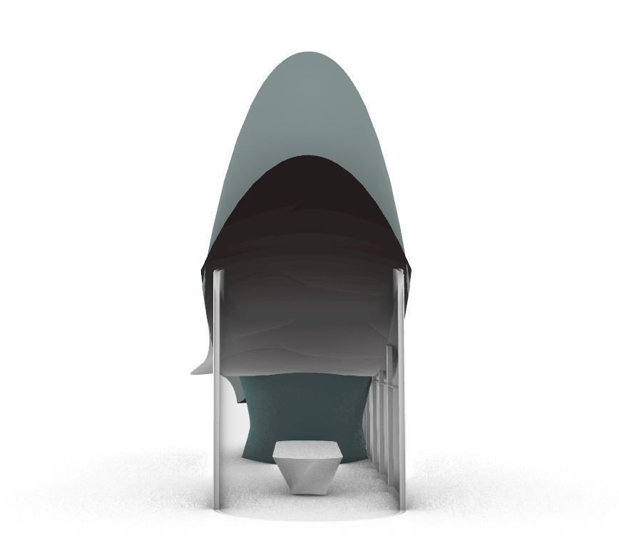 Modern Bus Station 3D model_3