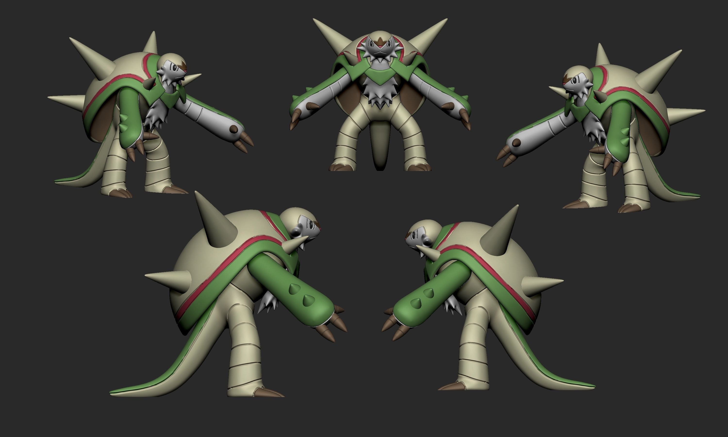 Pokemon - Chesnaught 3D print model_2