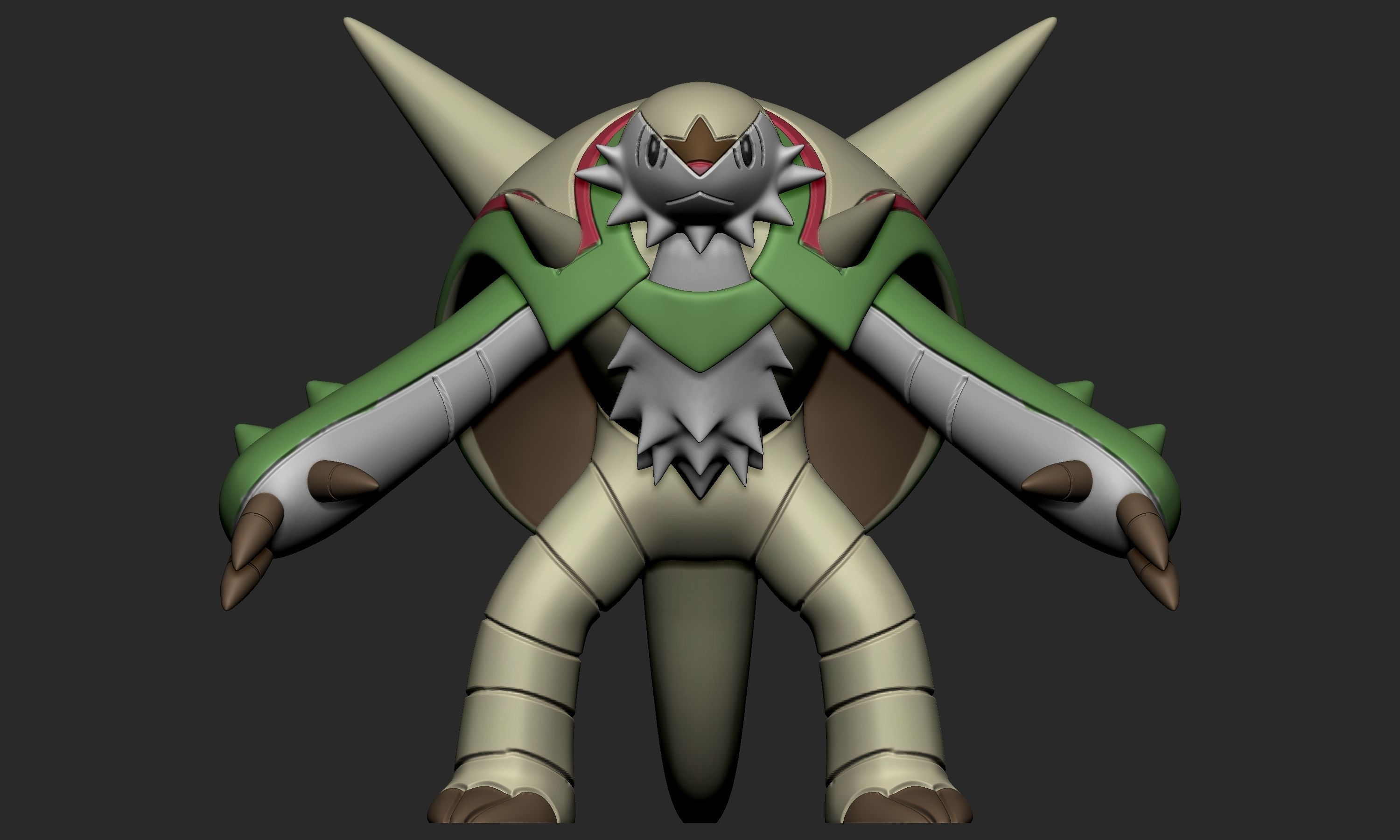 Pokemon - Chespin Quilladin and Chesnaught 3D print model_9