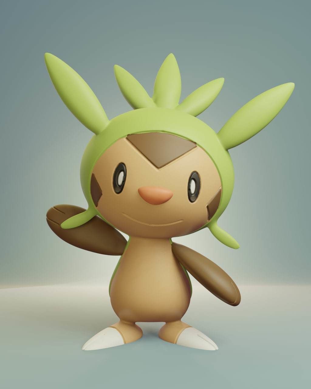 Pokemon - Chespin Quilladin and Chesnaught 3D print model_2