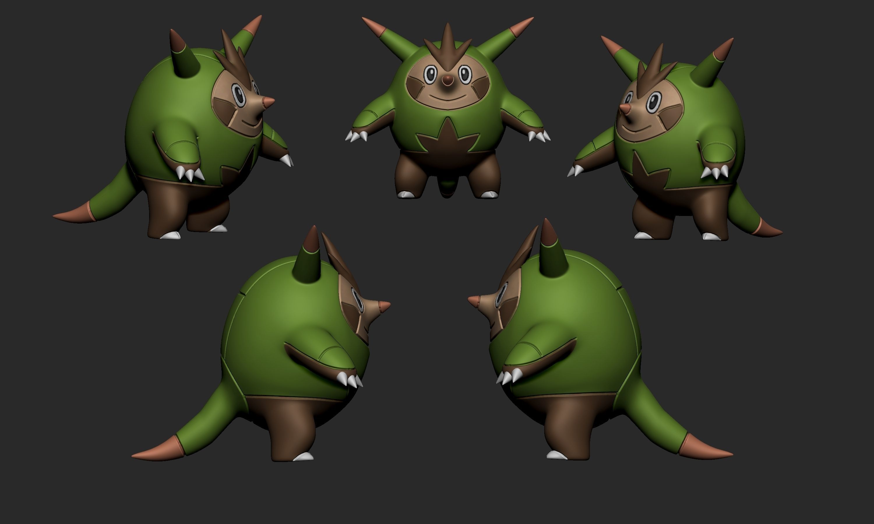 Pokemon - Chespin Quilladin and Chesnaught 3D print model_14