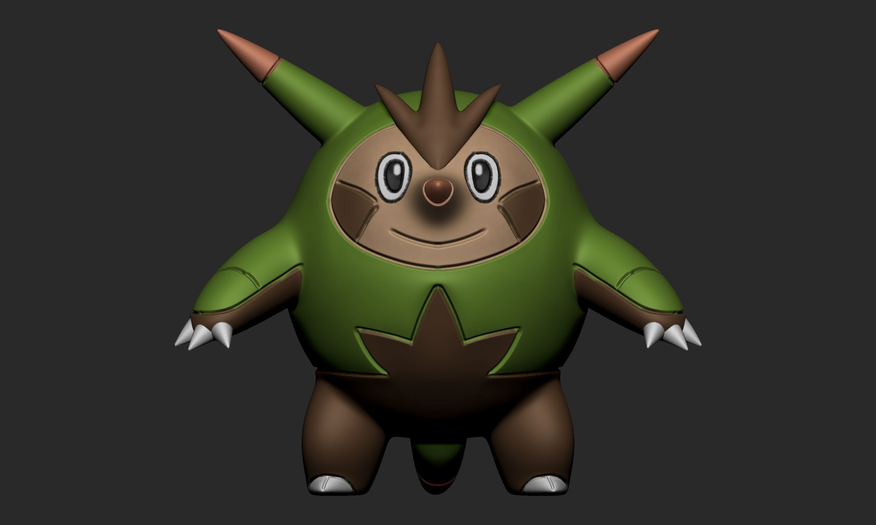 Pokemon - Chespin Quilladin and Chesnaught 3D print model_13