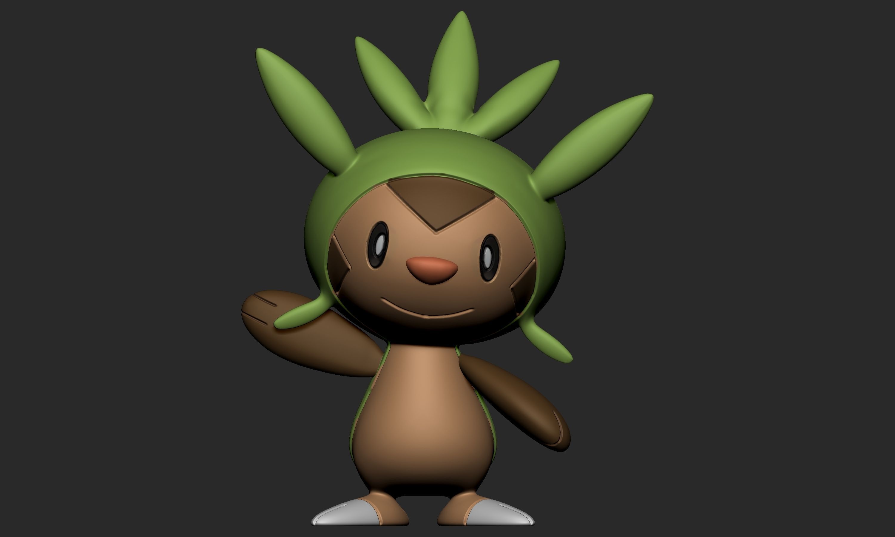 Pokemon - Chespin Quilladin and Chesnaught 3D print model_4
