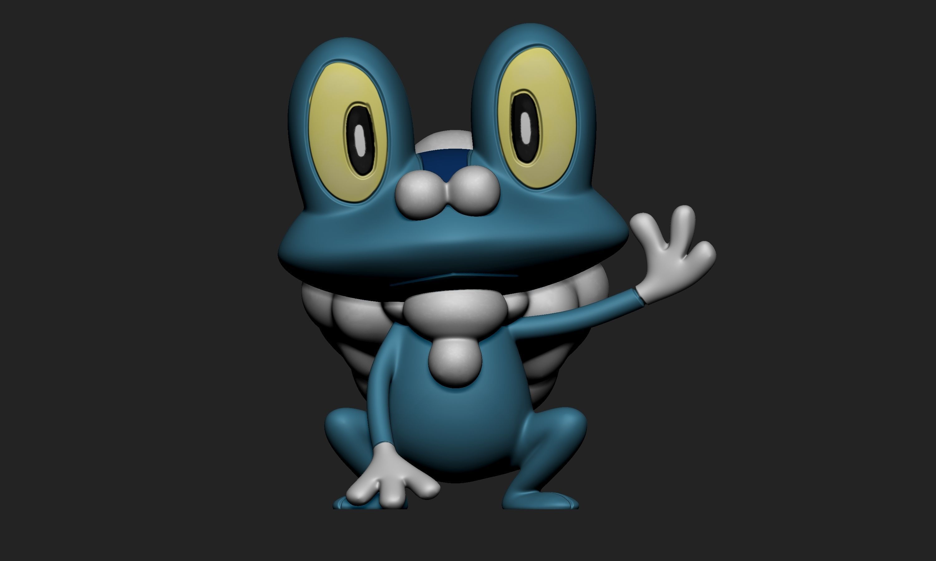 Pokemon - Froakie 3D print model_1