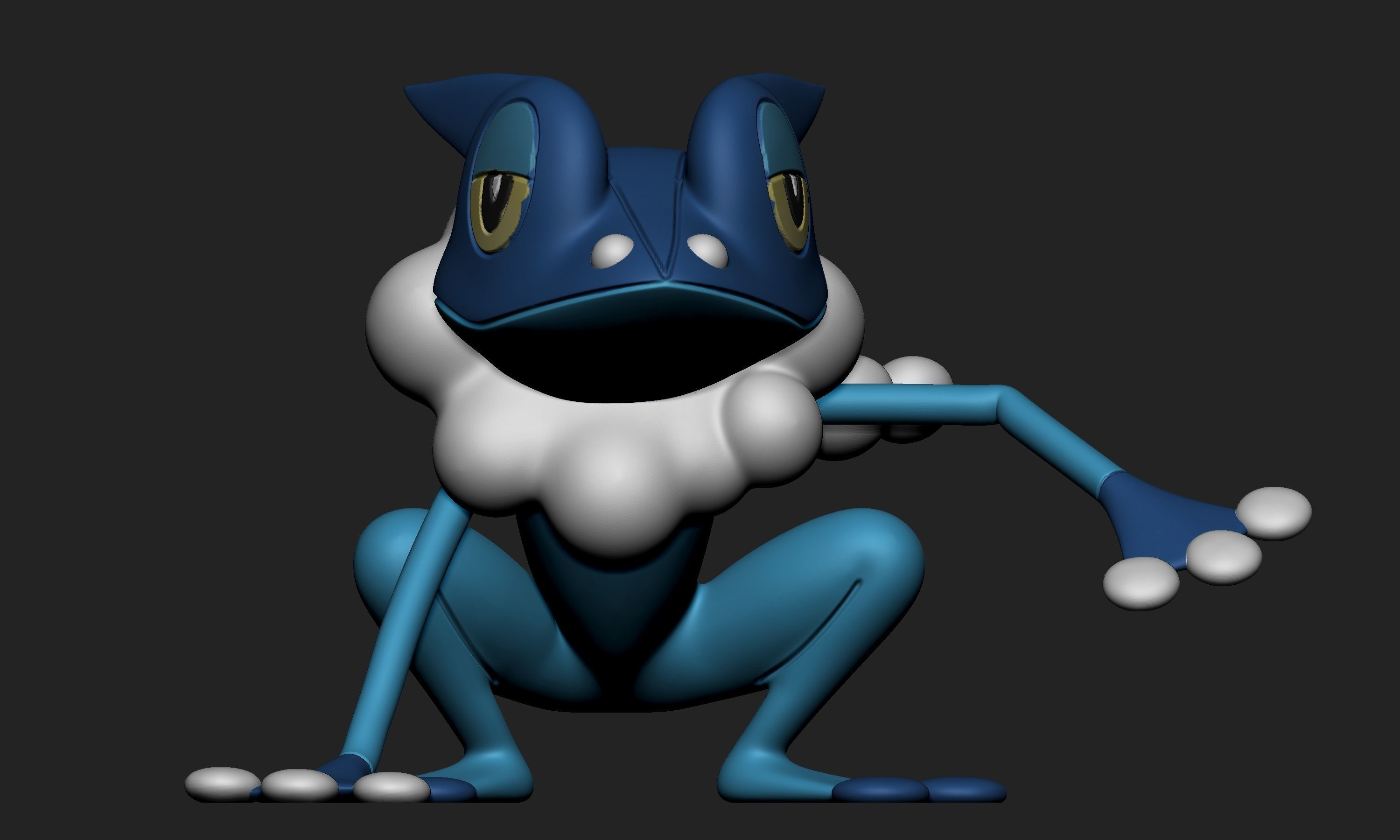 Pokemon - Frogadier 3D print model_1