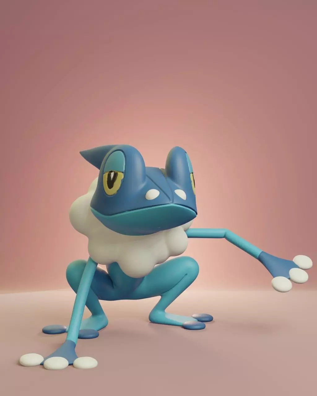 Pokemon - Frogadier 3D print model_0
