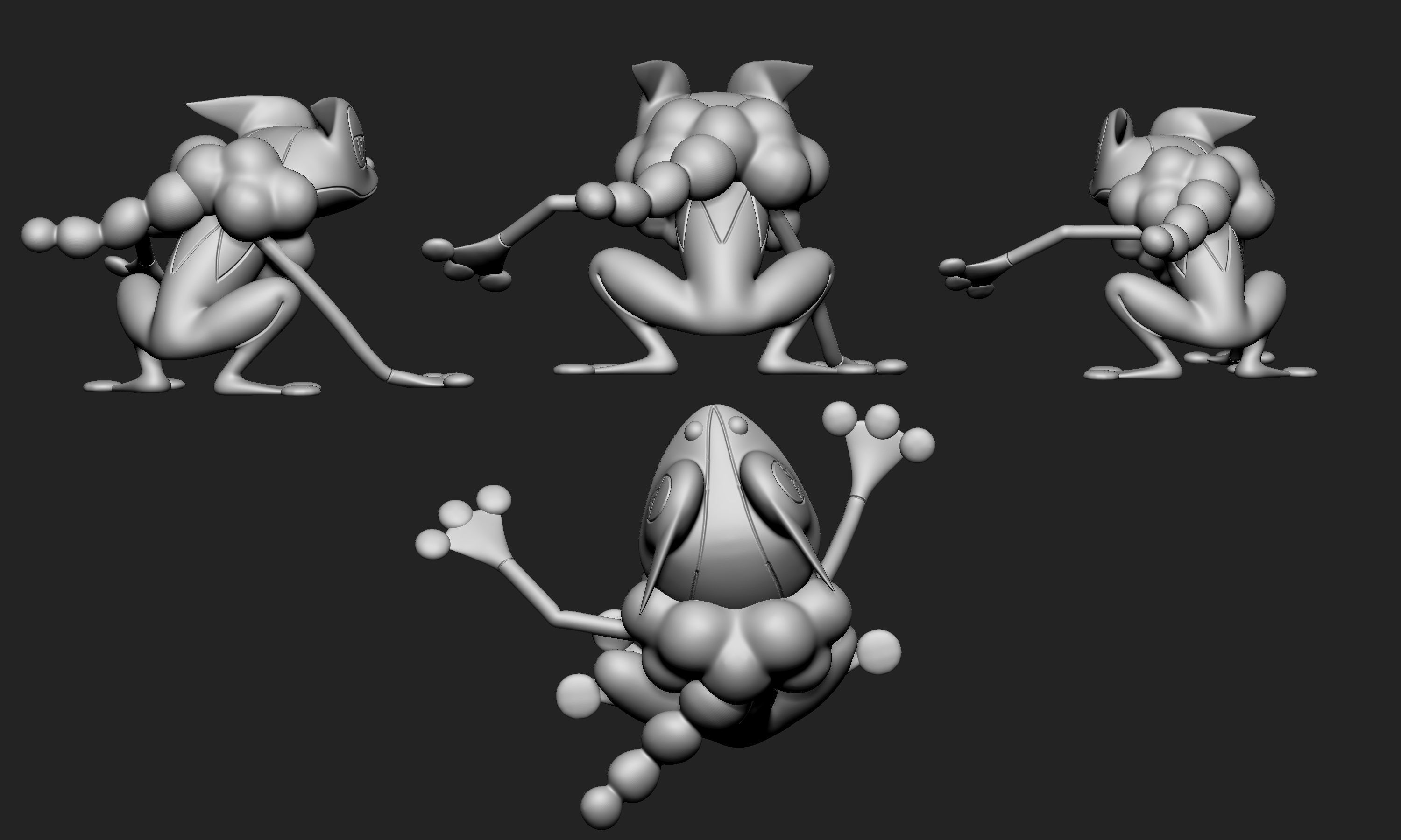 Pokemon - Frogadier 3D print model_6