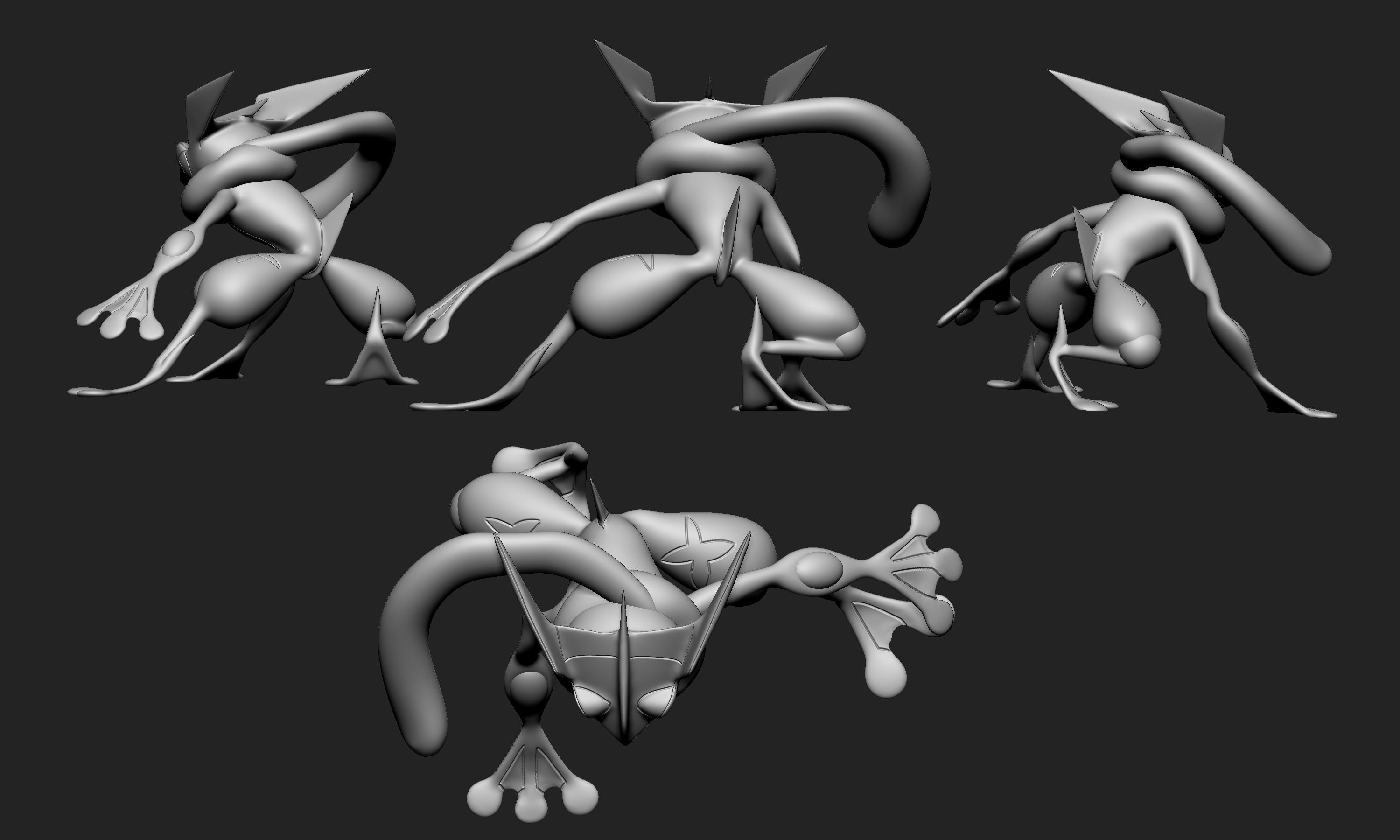Pokemon - Greninja 3D print model_6