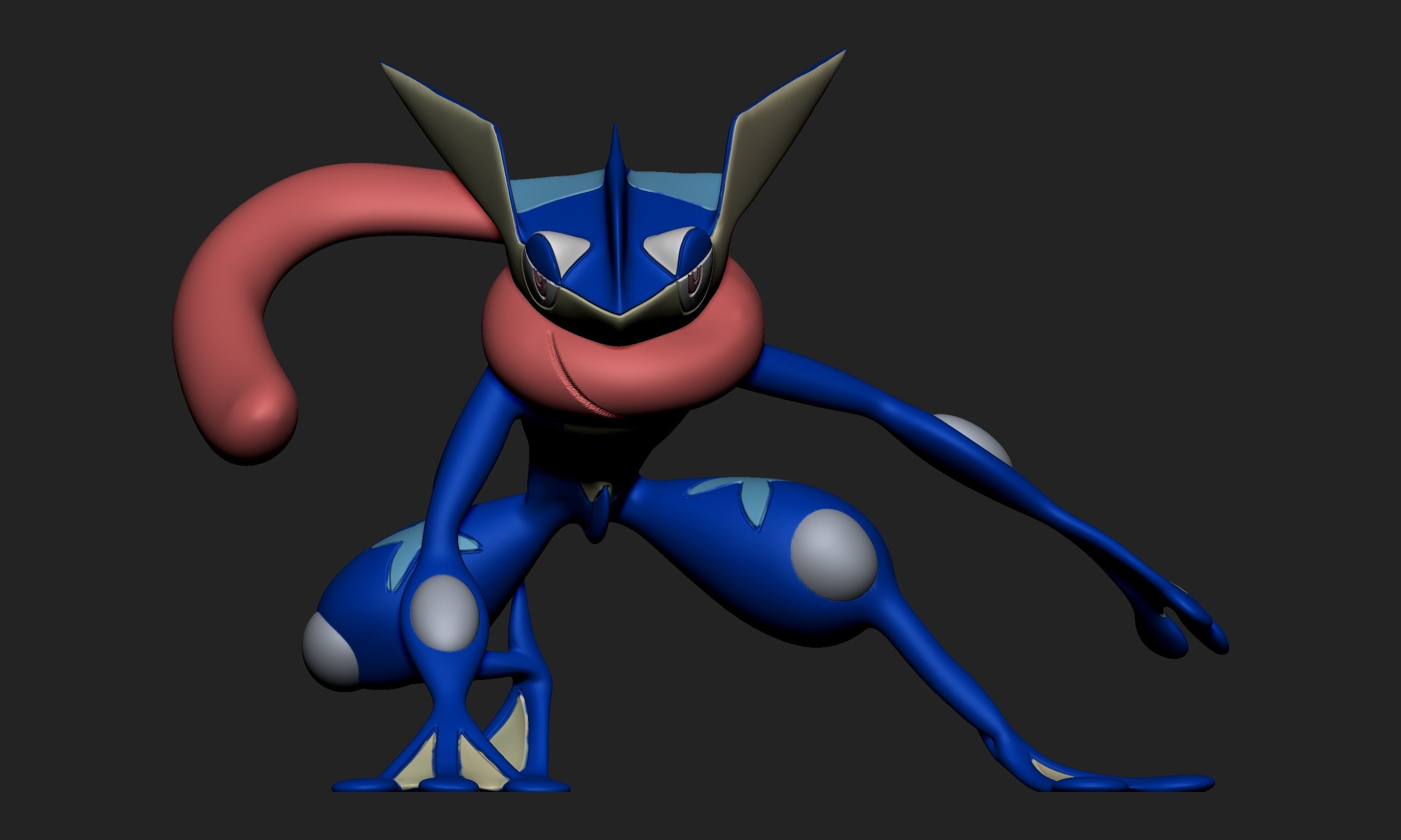 Pokemon - Froakie Frogadier and Greninja 3D print model_16