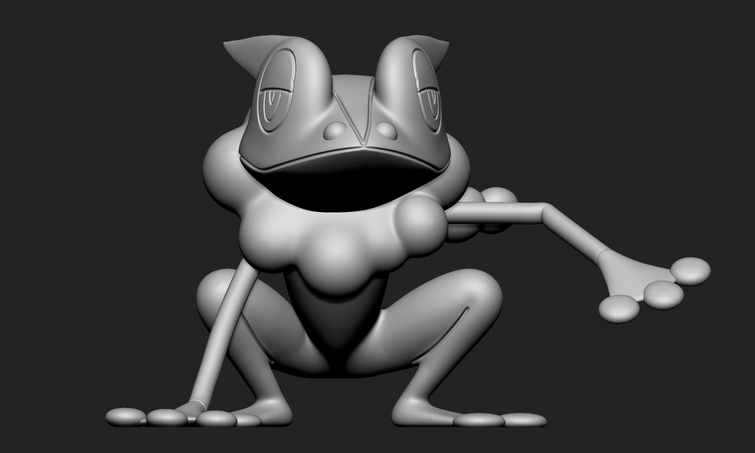 Pokemon - Froakie Frogadier and Greninja 3D print model_12