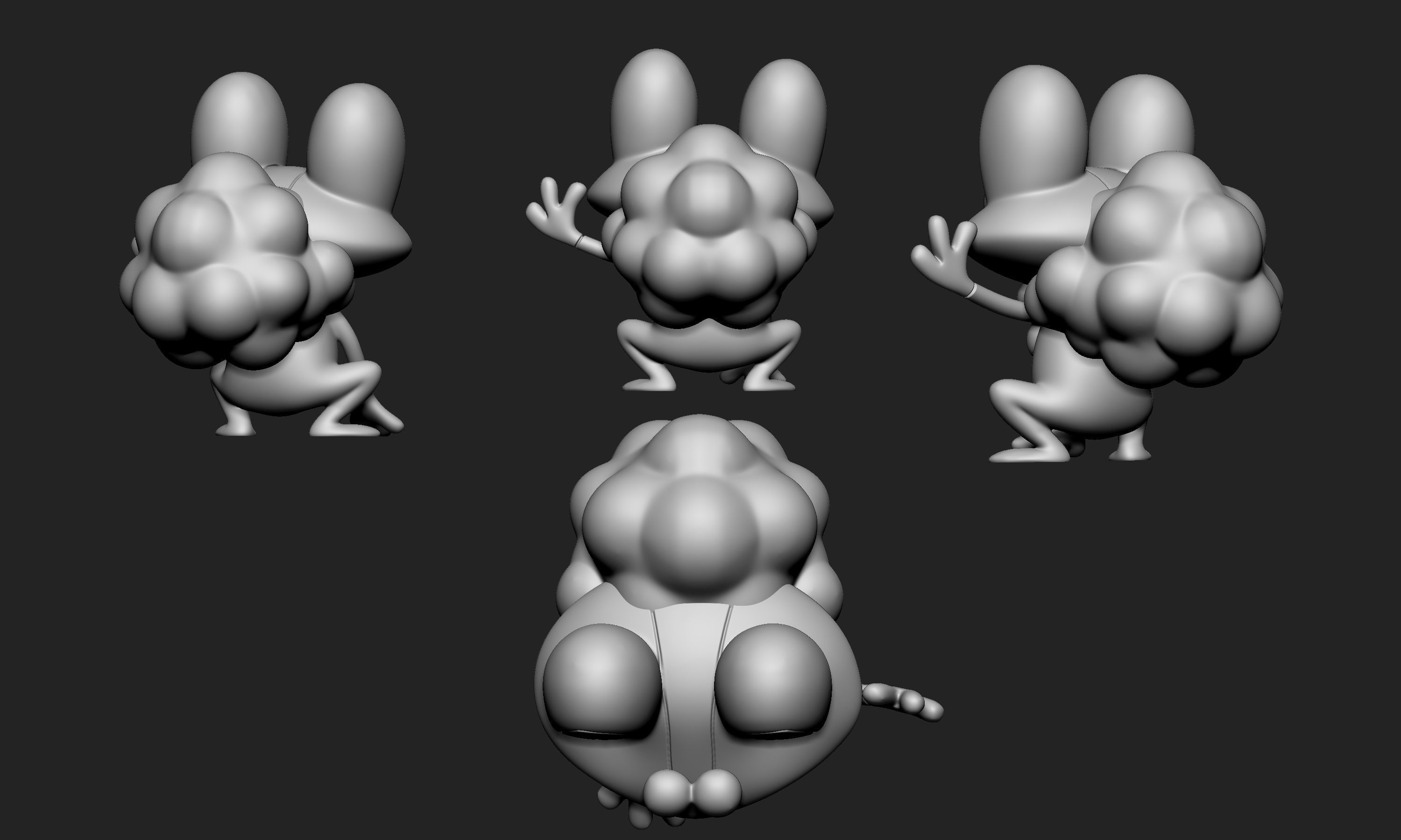 Pokemon - Froakie Frogadier and Greninja 3D print model_7