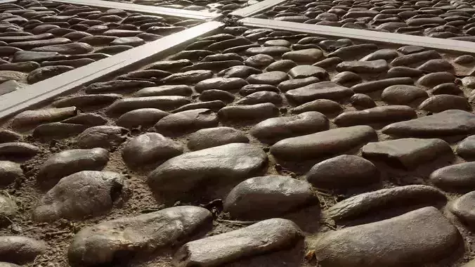 Tilescan01 stone walkway  3D model