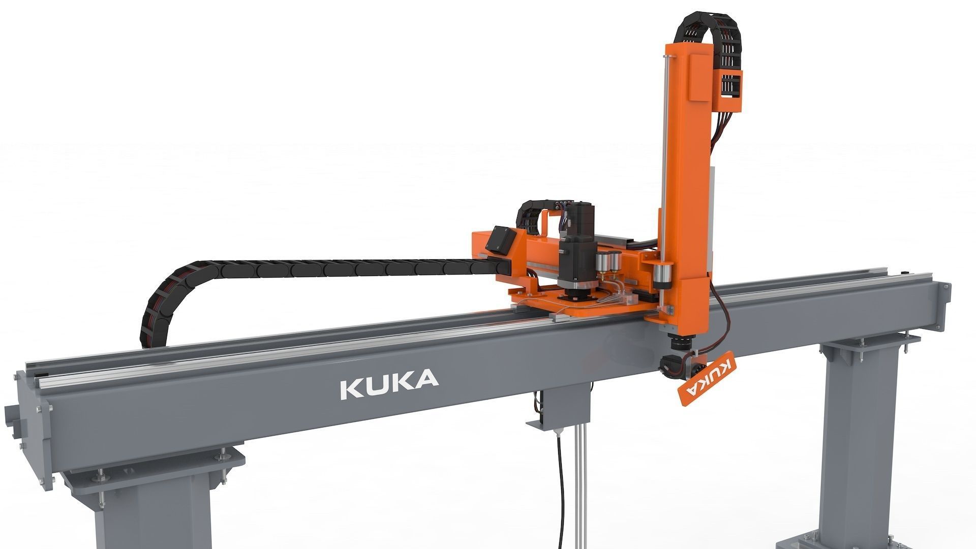 Linear Gantry Robot Adjustable 3D model_42