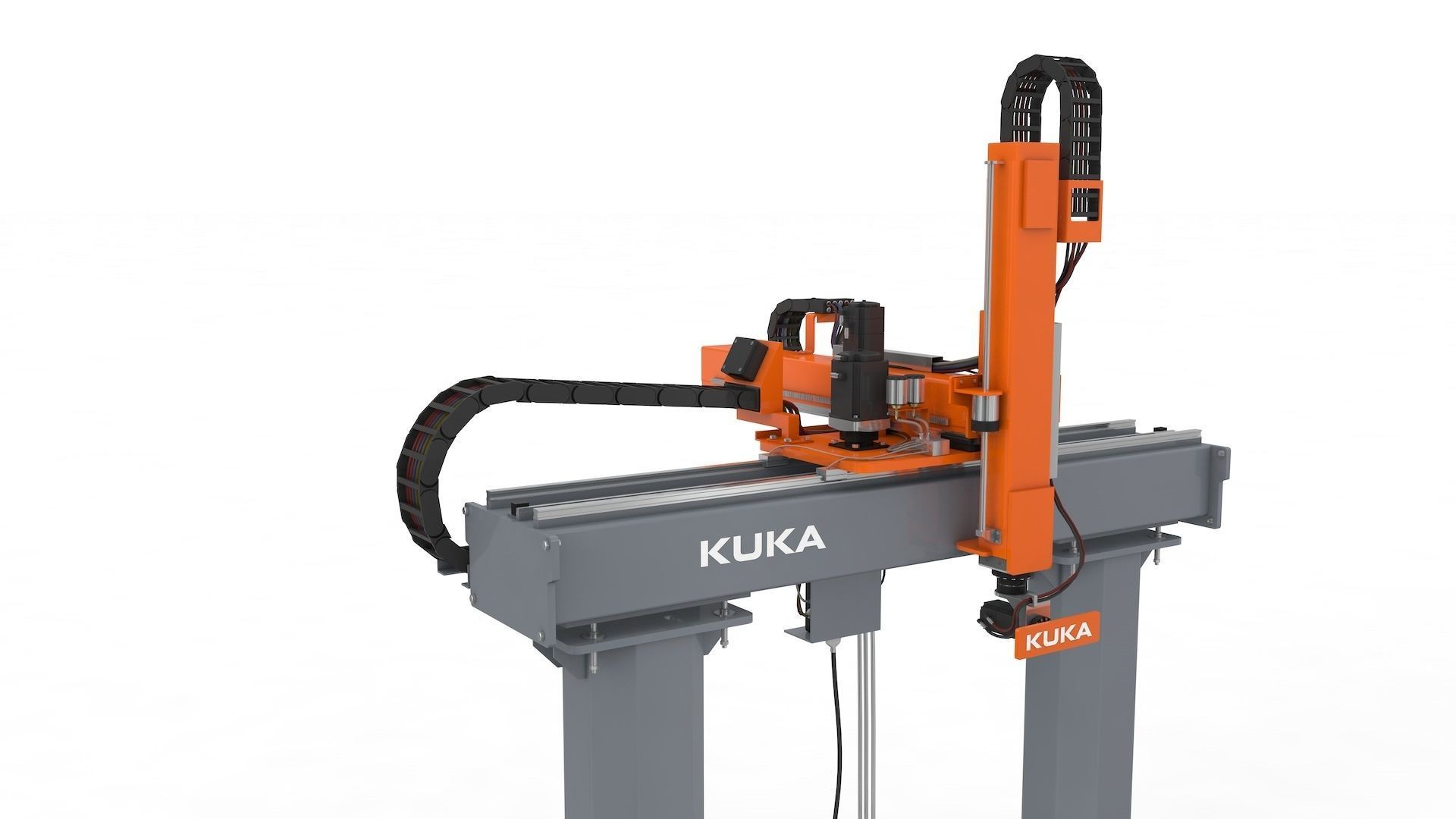 Linear Gantry Robot Adjustable 3D model_24