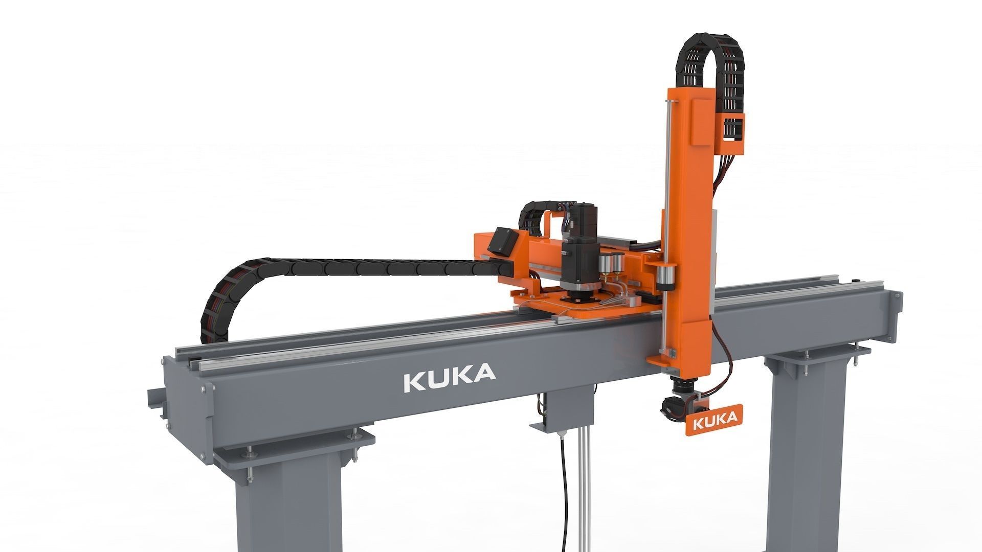 Linear Gantry Robot Adjustable 3D model_30