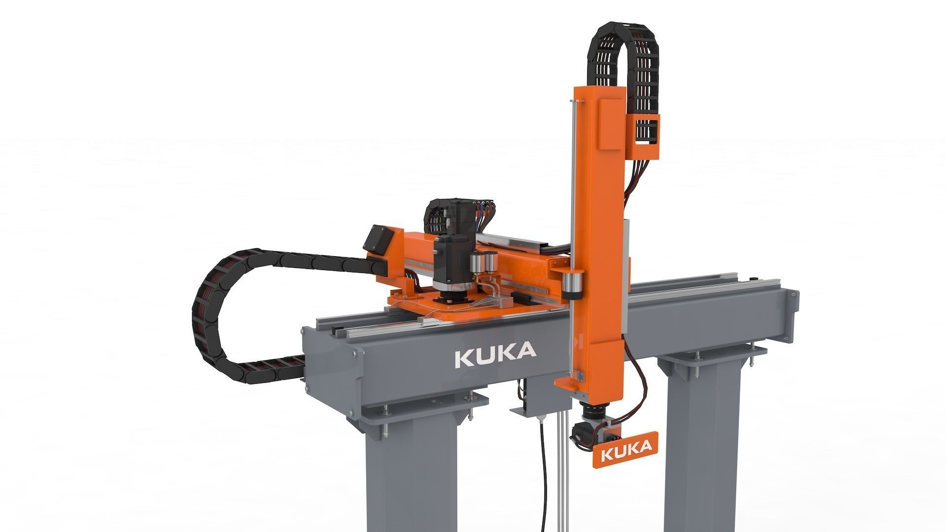 Linear Gantry Robot Adjustable 3D model_8