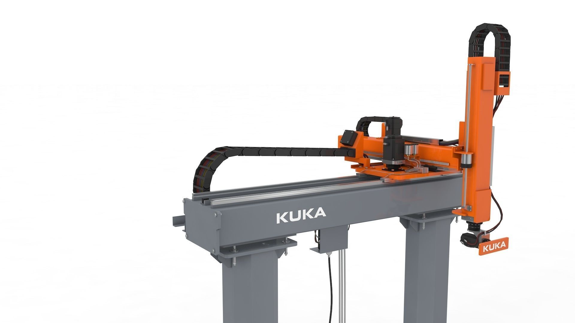 Linear Gantry Robot Adjustable 3D model_15