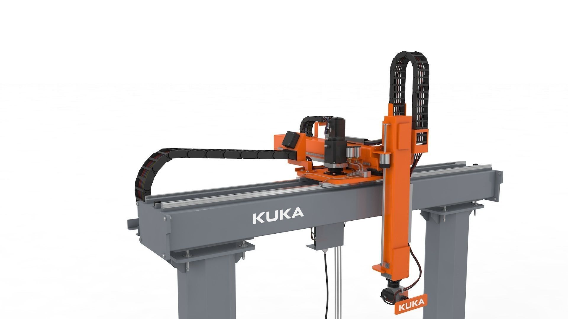 Linear Gantry Robot Adjustable 3D model_28