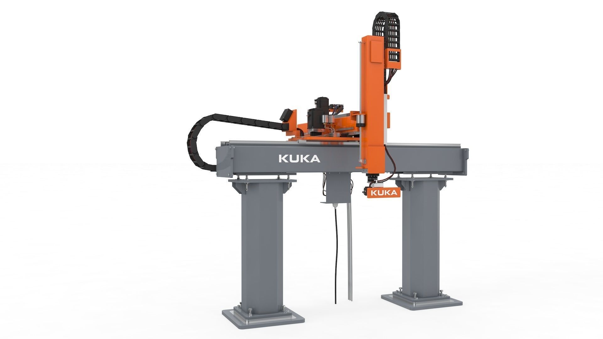 Linear Gantry Robot Adjustable 3D model_2