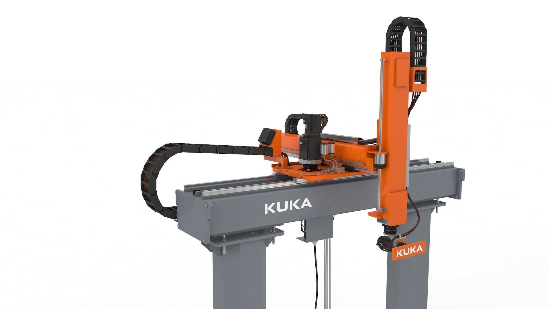 Linear Gantry Robot Adjustable 3D model_13