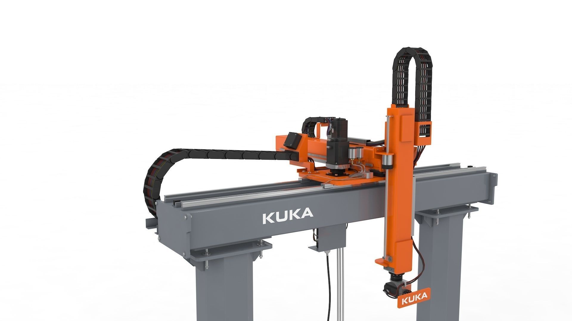 Linear Gantry Robot Adjustable 3D model_27