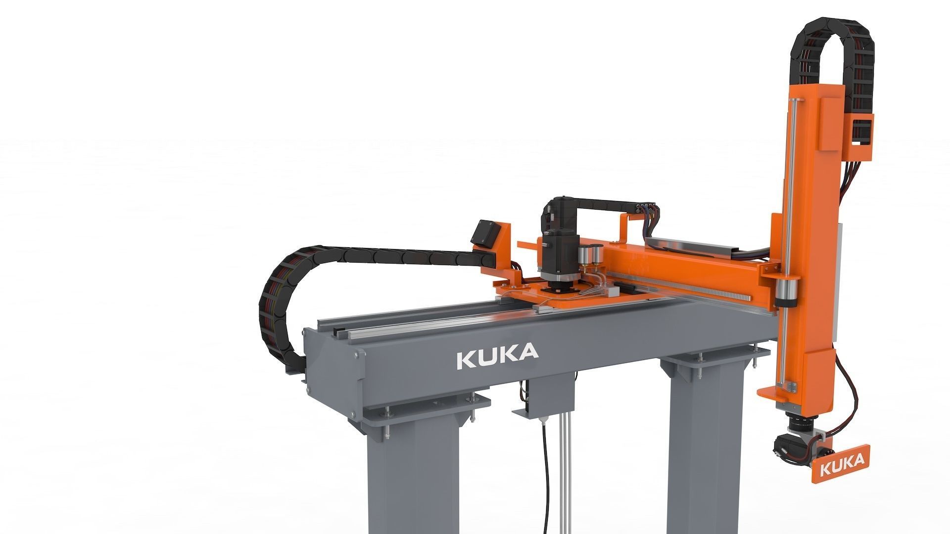 Linear Gantry Robot Adjustable 3D model_23