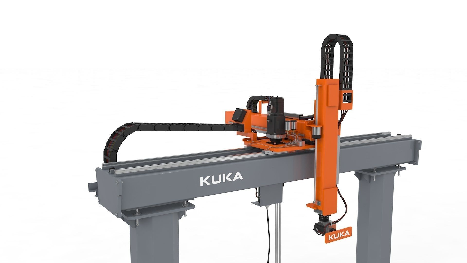 Linear Gantry Robot Adjustable 3D model_29