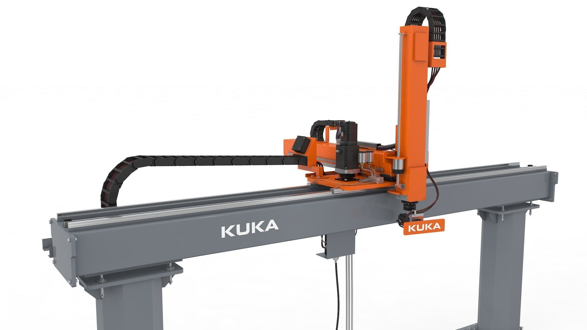 Linear Gantry Robot Adjustable 3D model_32