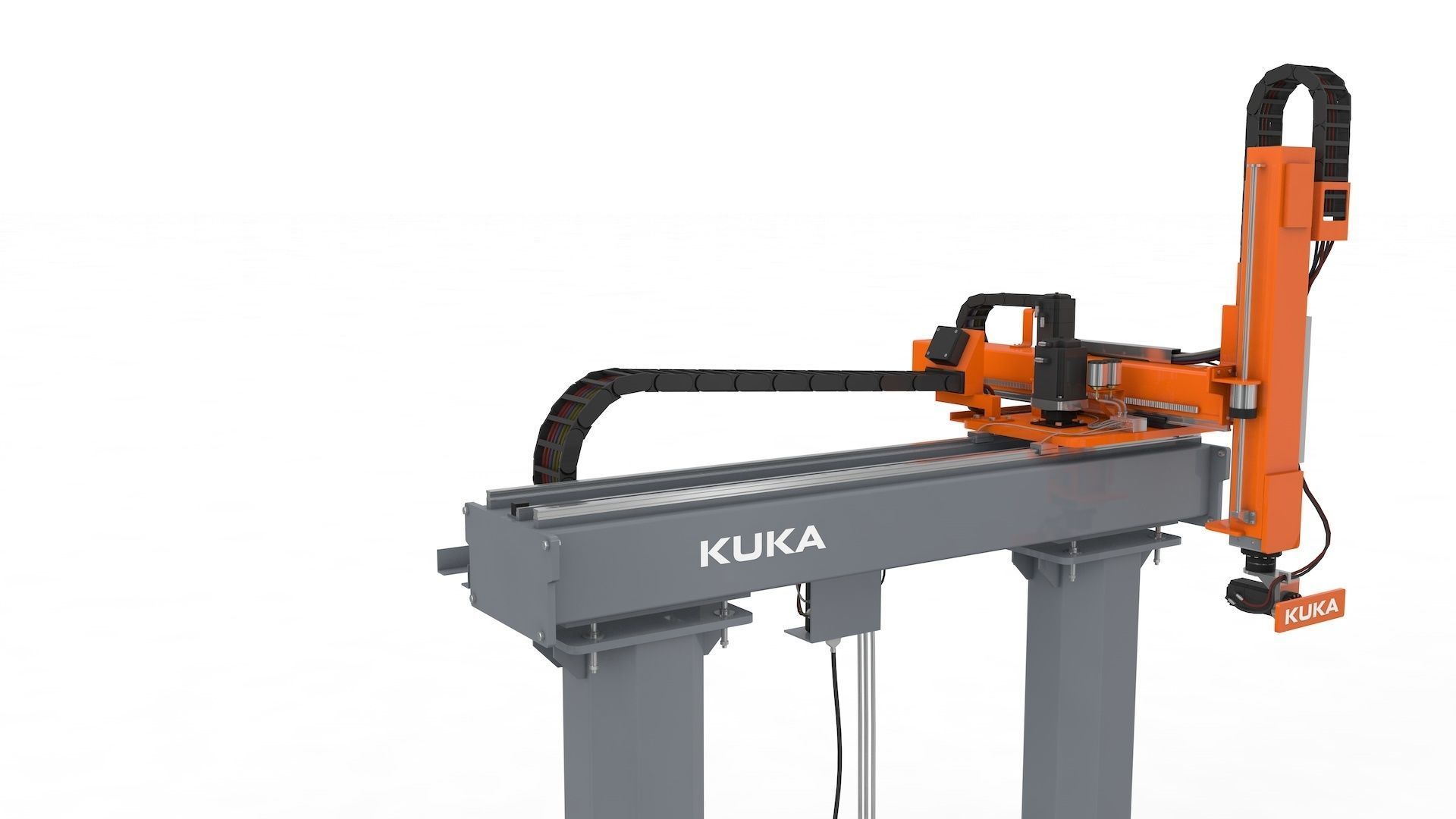 Linear Gantry Robot Adjustable 3D model_16