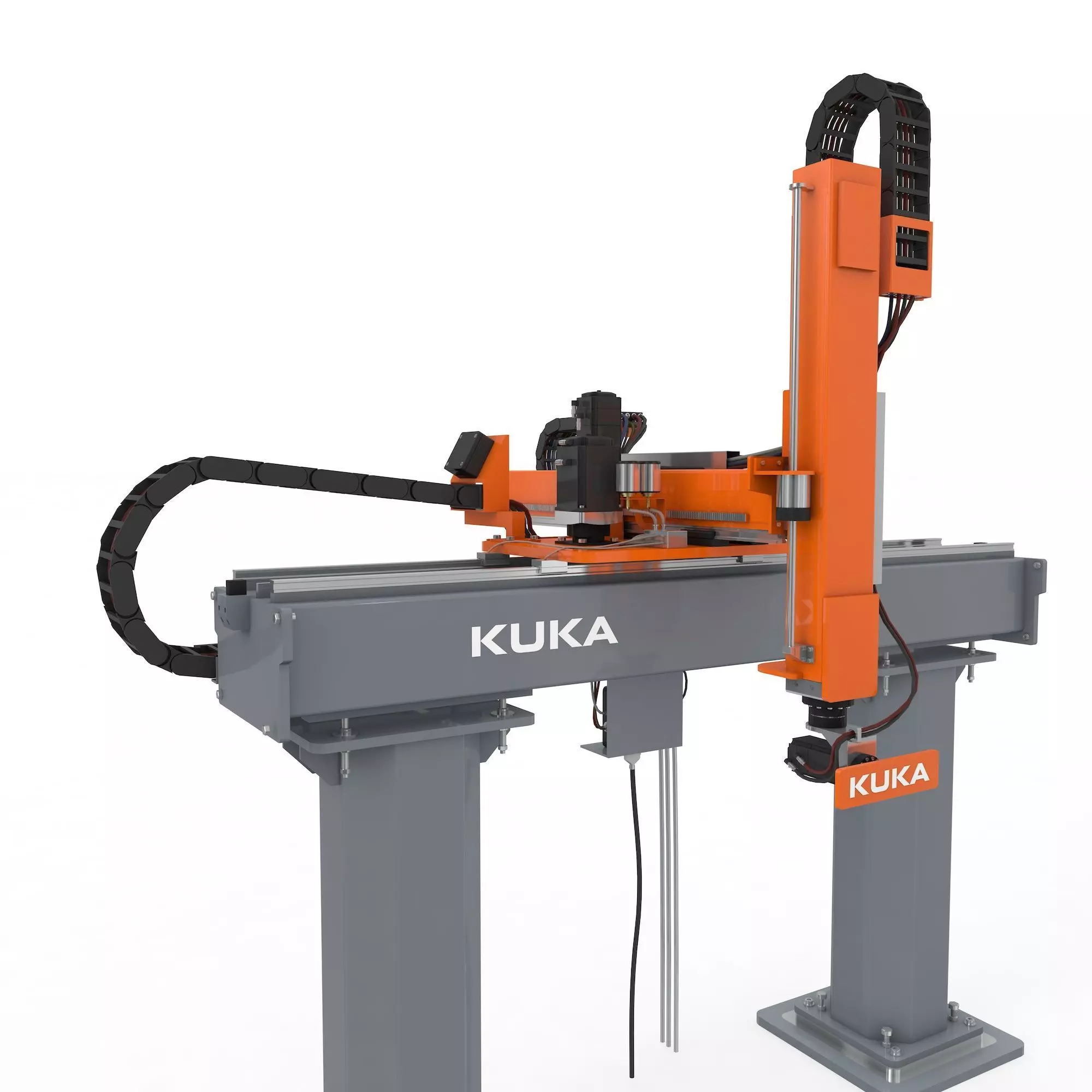 Linear Gantry Robot Adjustable 3D model_0