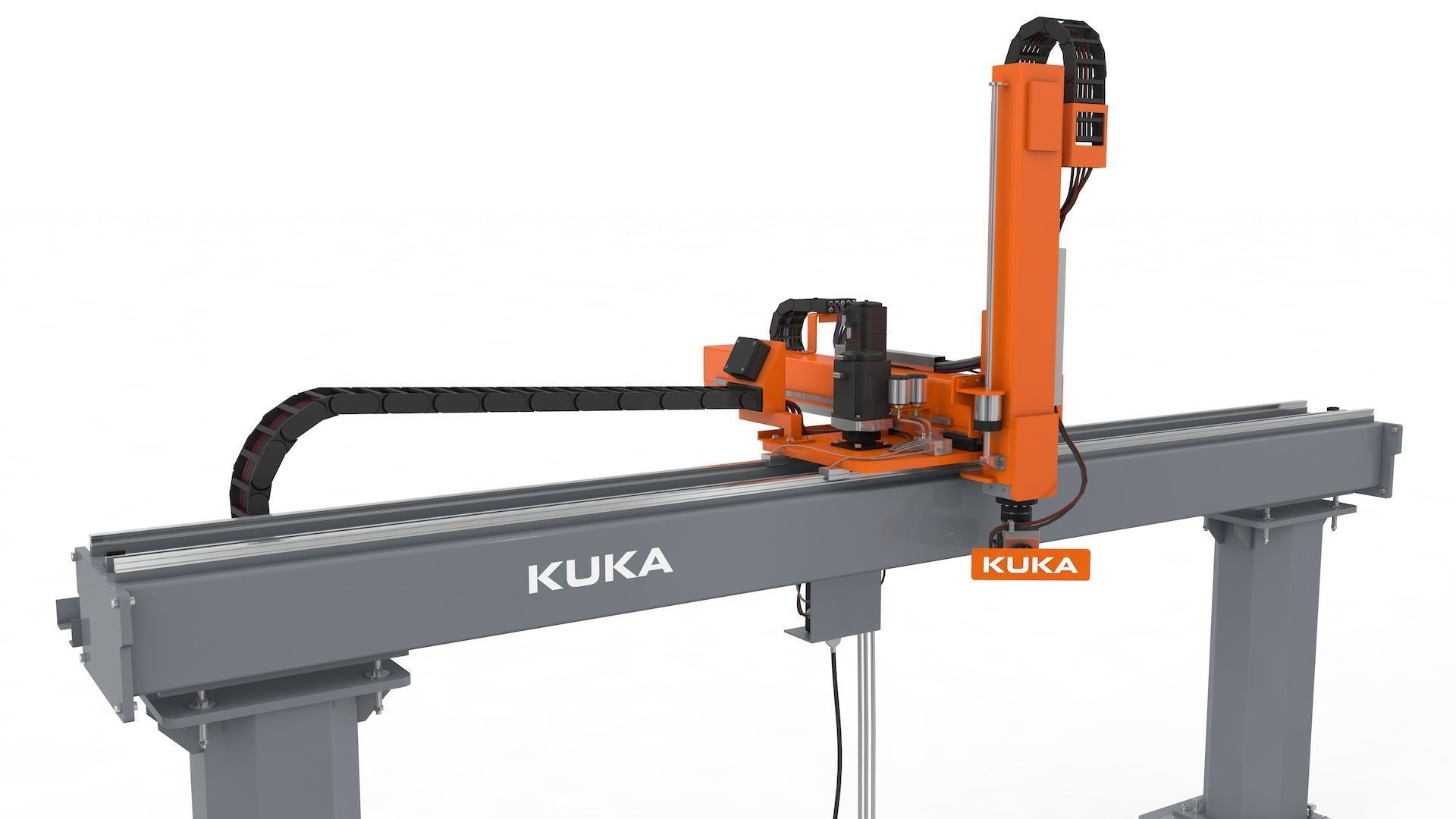 Linear Gantry Robot Adjustable 3D model_33