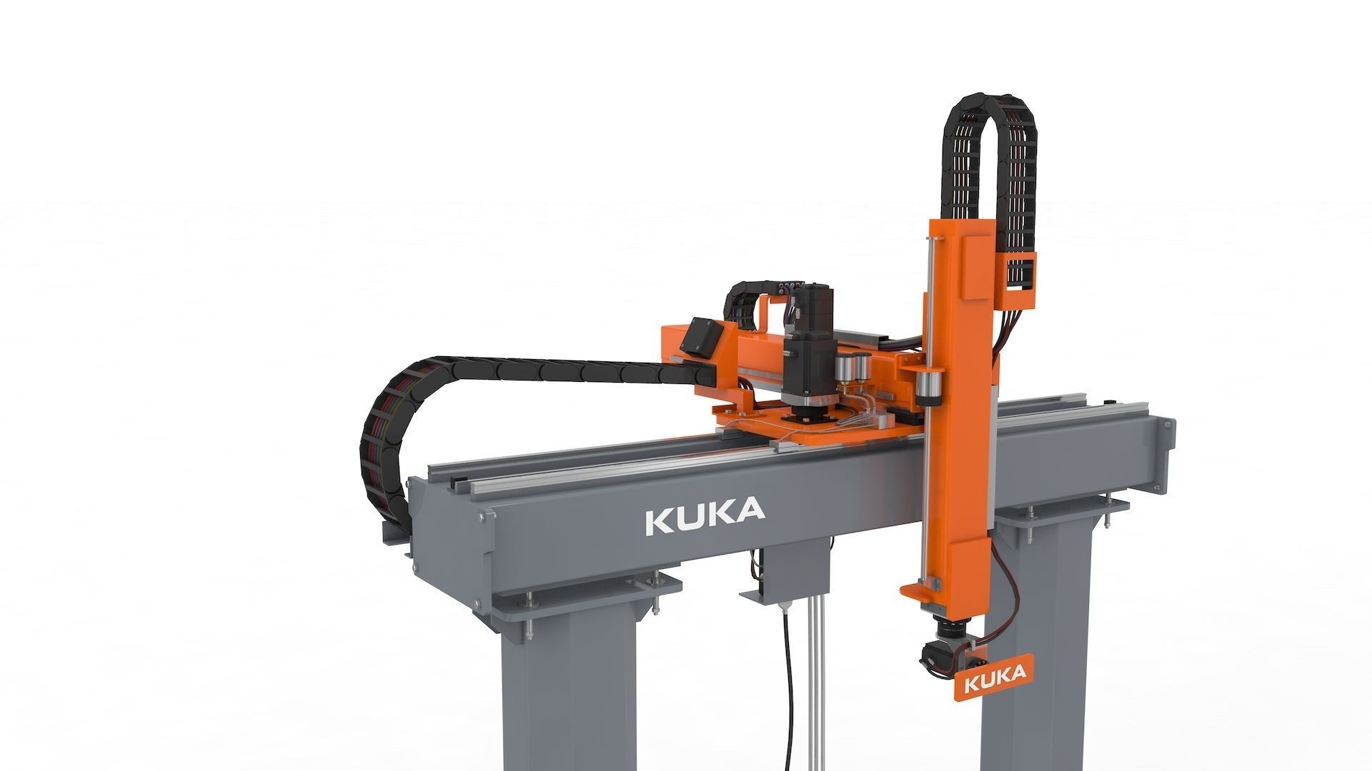 Linear Gantry Robot Adjustable 3D model_26