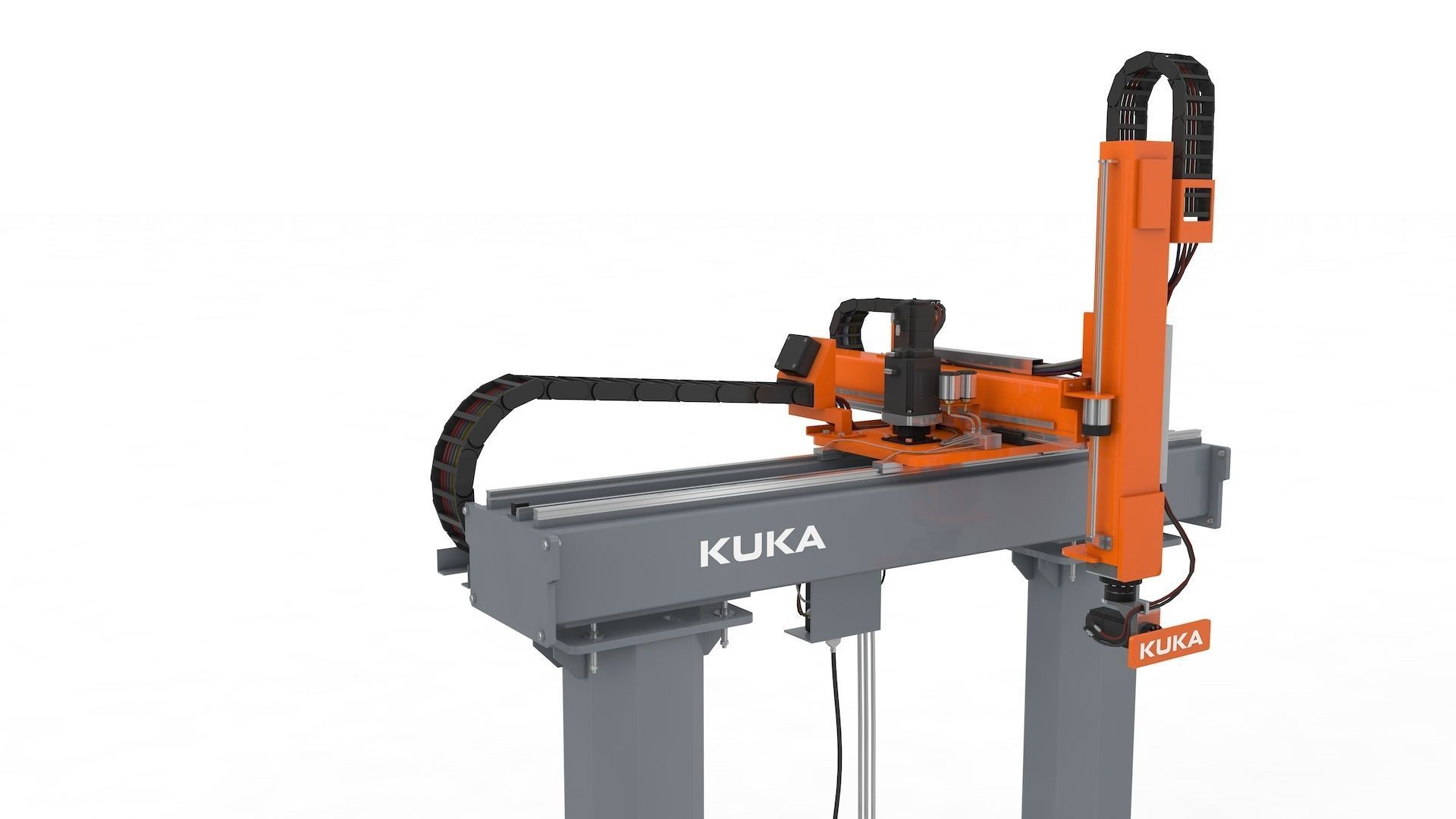 Linear Gantry Robot Adjustable 3D model_14