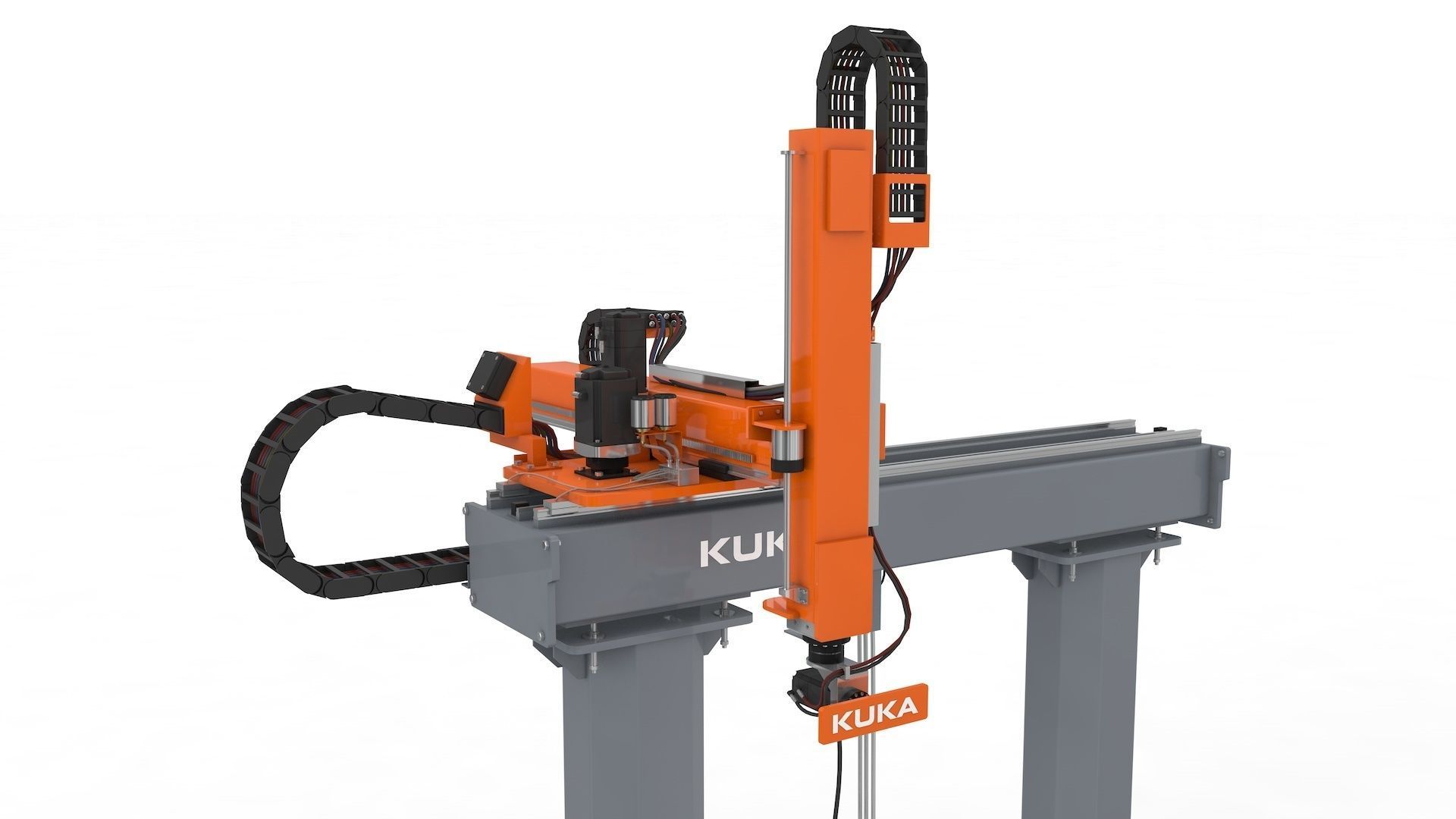 Linear Gantry Robot Adjustable 3D model_10