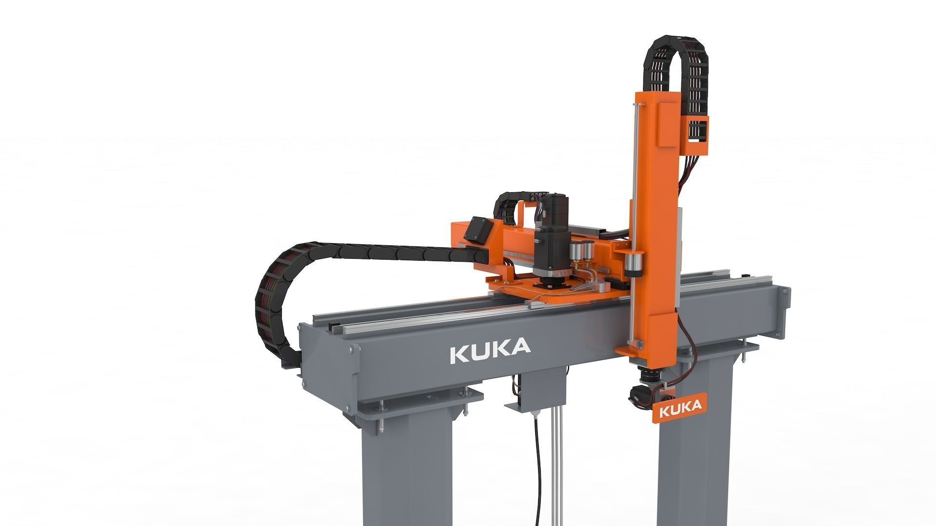 Linear Gantry Robot Adjustable 3D model_20