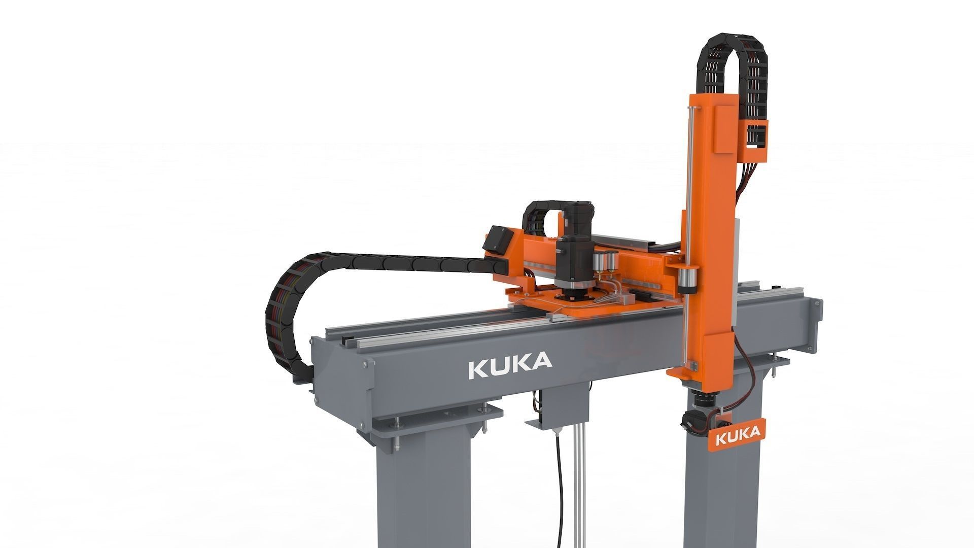 Linear Gantry Robot Adjustable 3D model_21