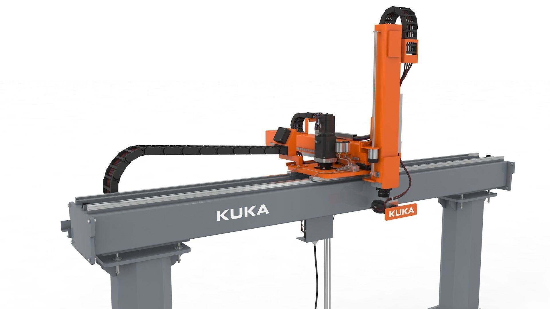 Linear Gantry Robot Adjustable 3D model_31