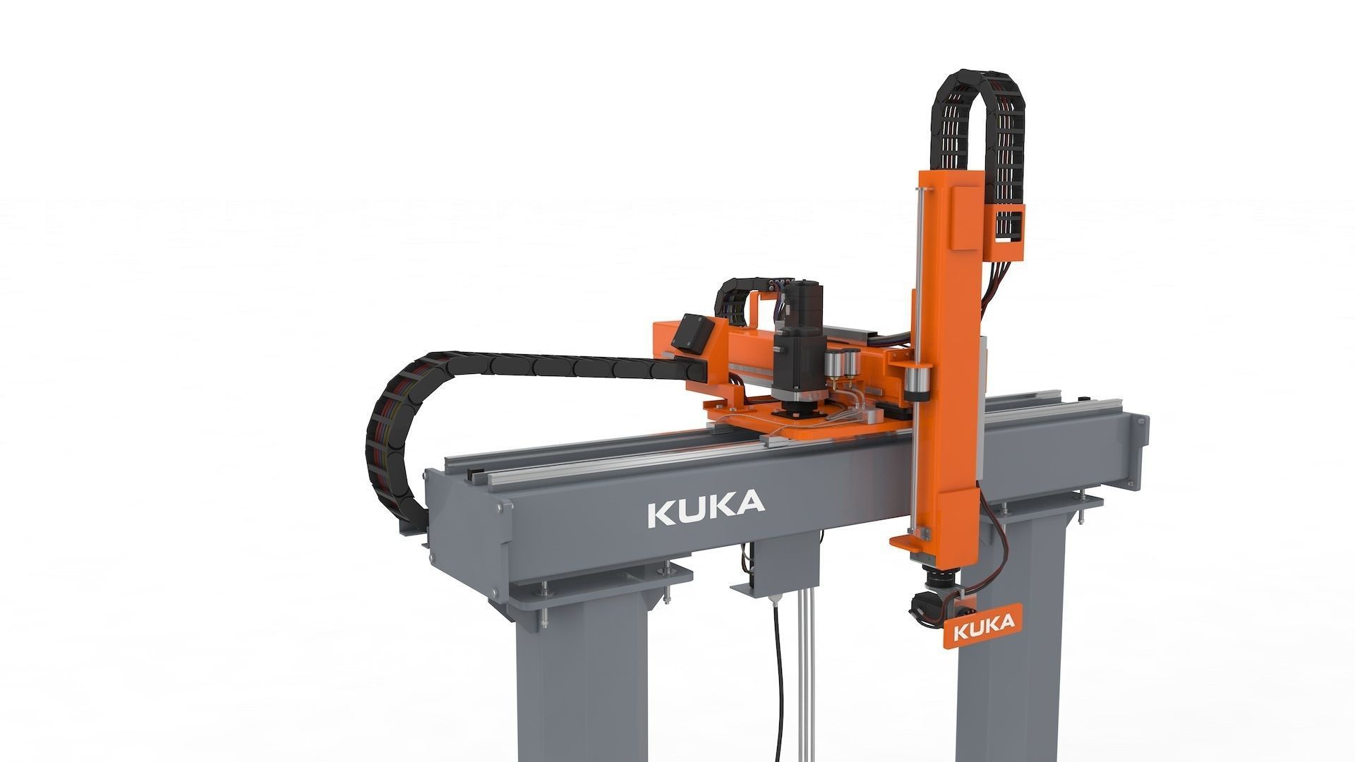 Linear Gantry Robot Adjustable 3D model_25