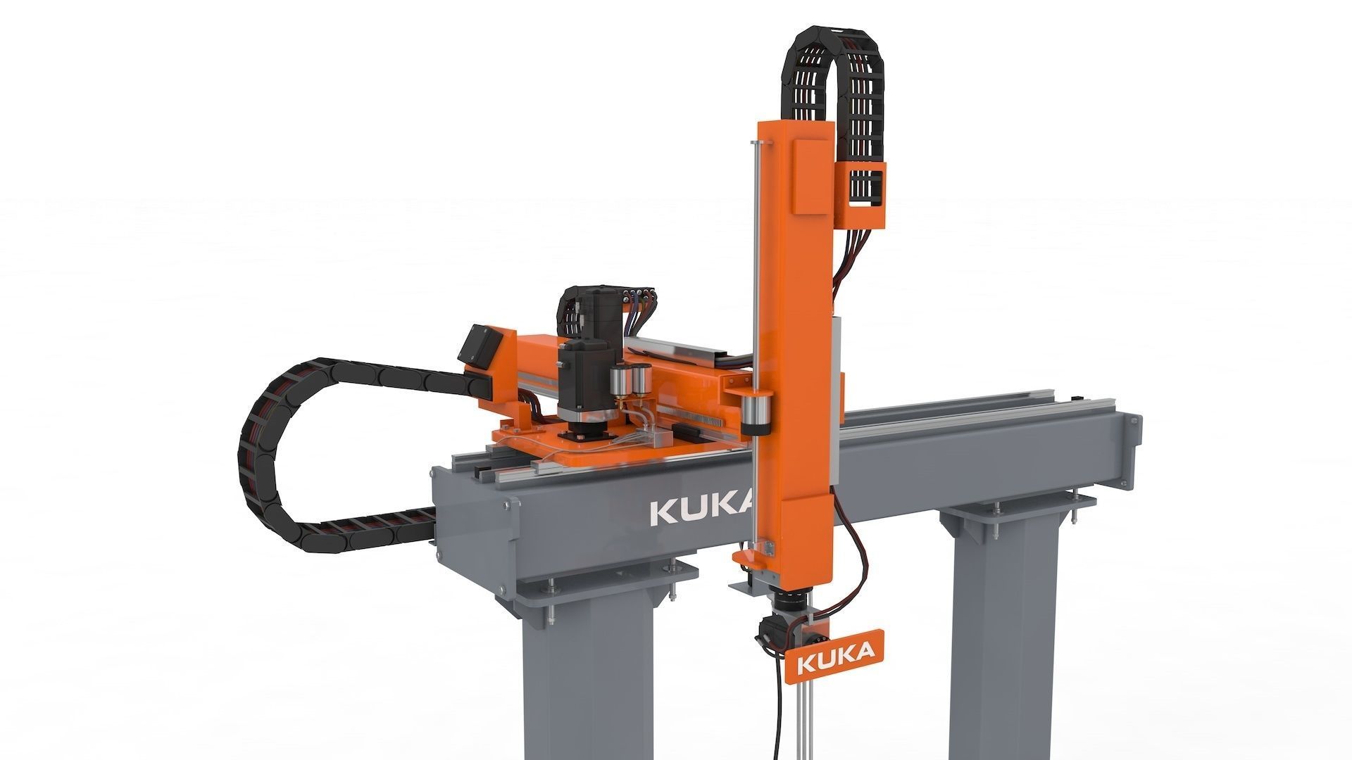 Linear Gantry Robot Adjustable 3D model_9