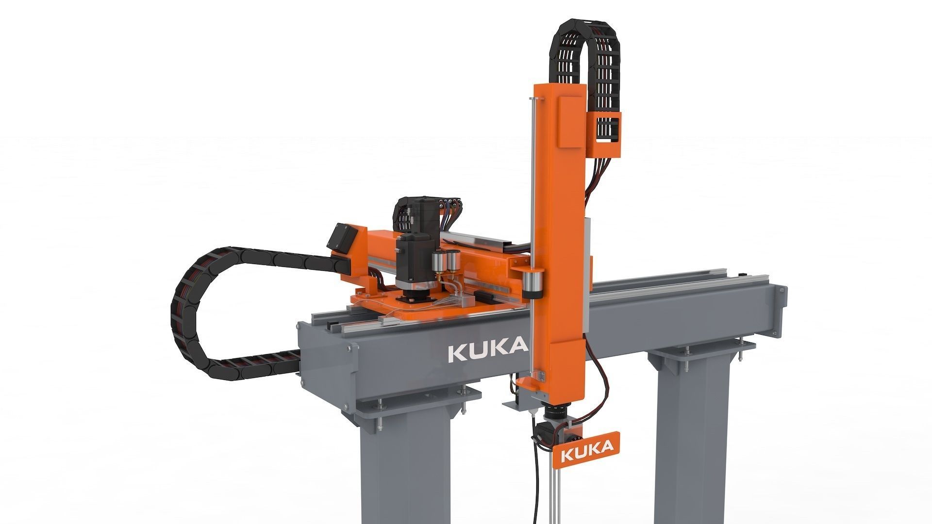 Linear Gantry Robot Adjustable 3D model_11