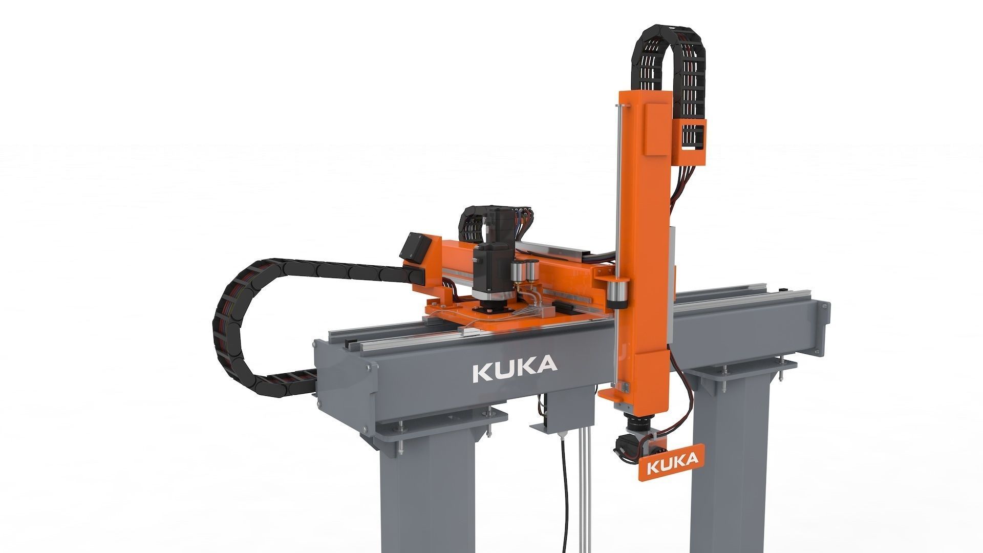 Linear Gantry Robot Adjustable 3D model_12