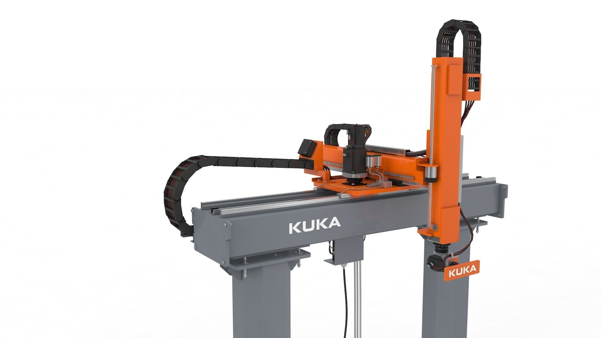 Linear Gantry Robot Adjustable 3D model_17