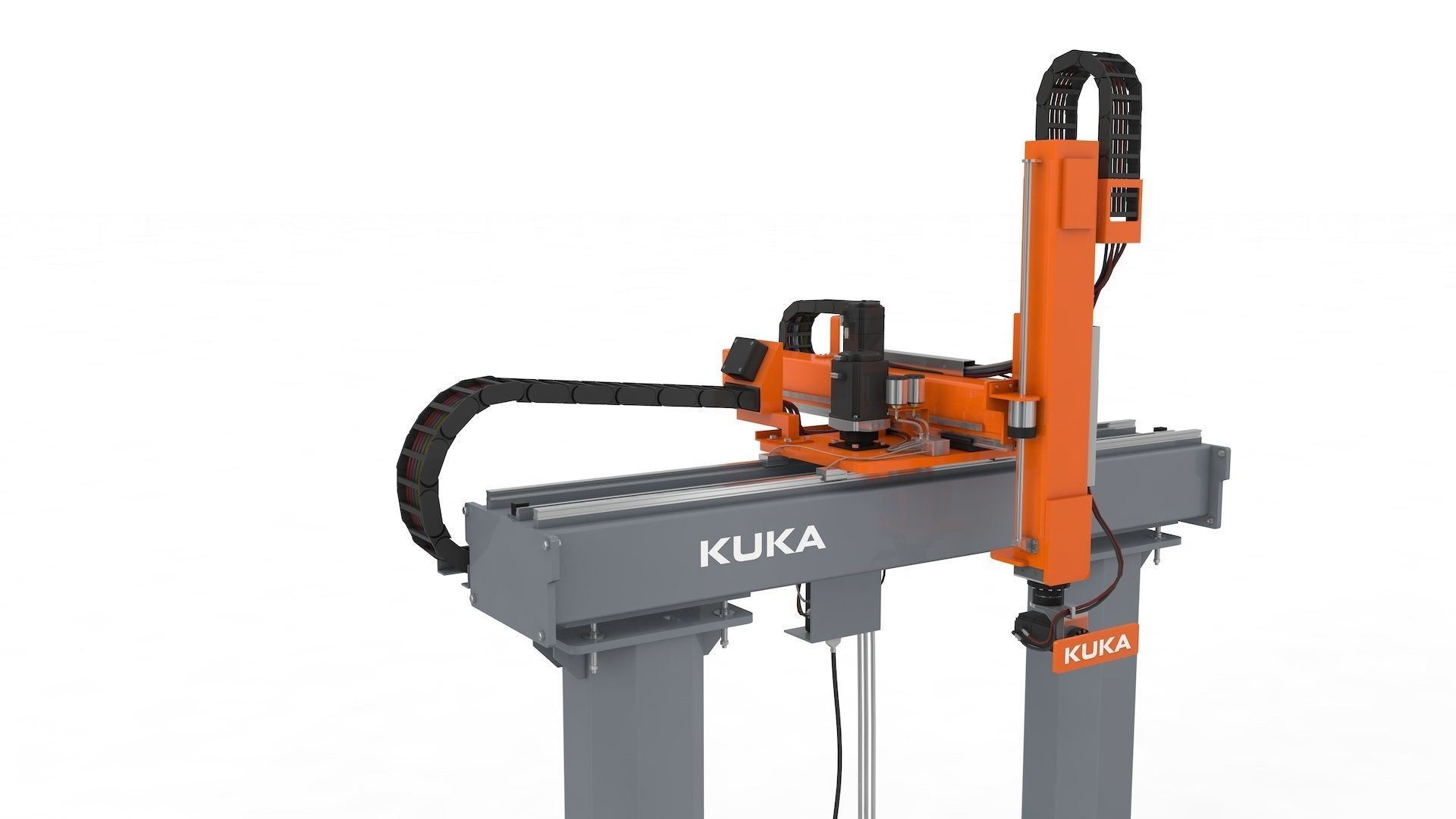 Linear Gantry Robot Adjustable 3D model_18