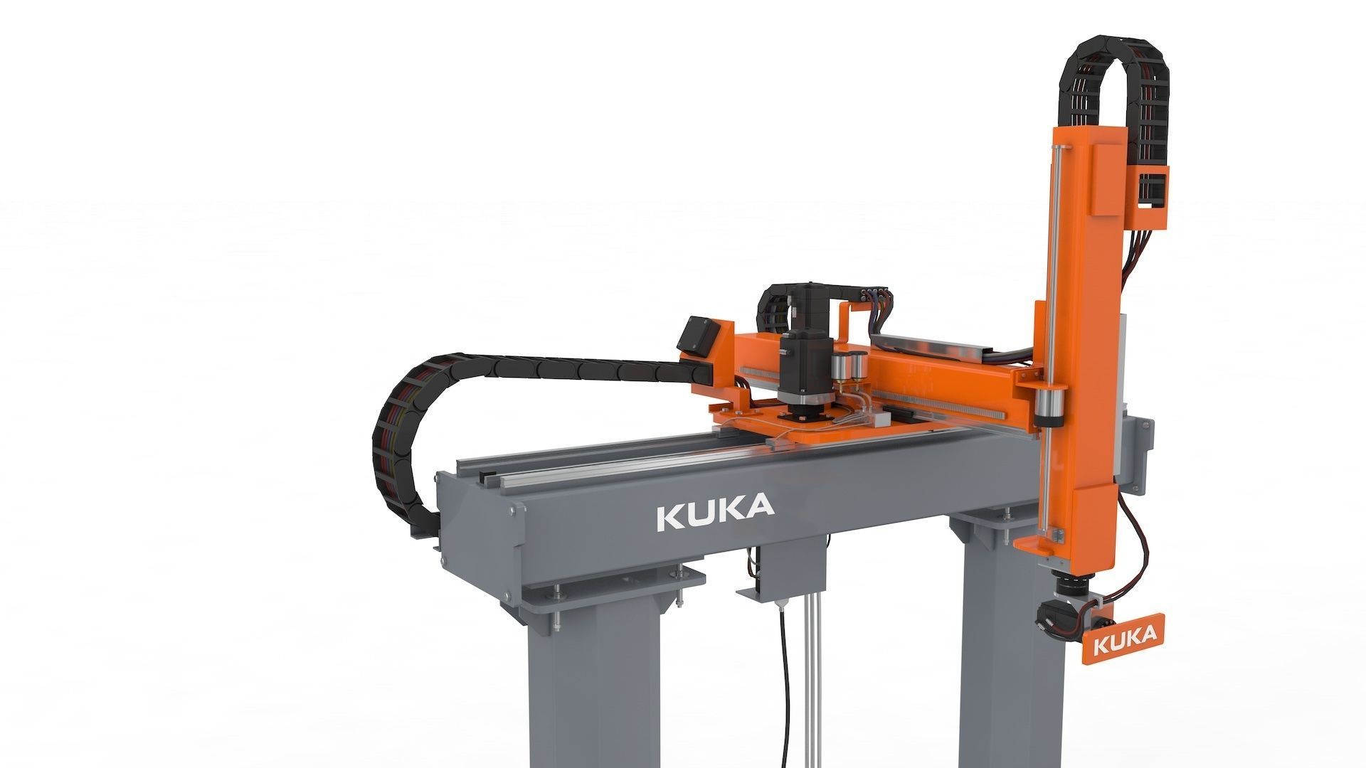 Linear Gantry Robot Adjustable 3D model_22