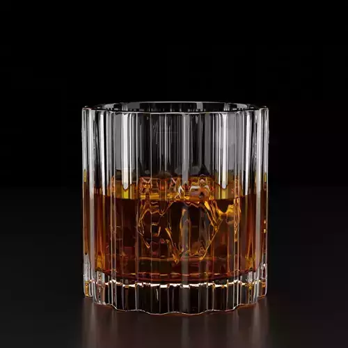 Water Liquor Glass 013 - 25cl - plus 2 variations Low-poly 3D model