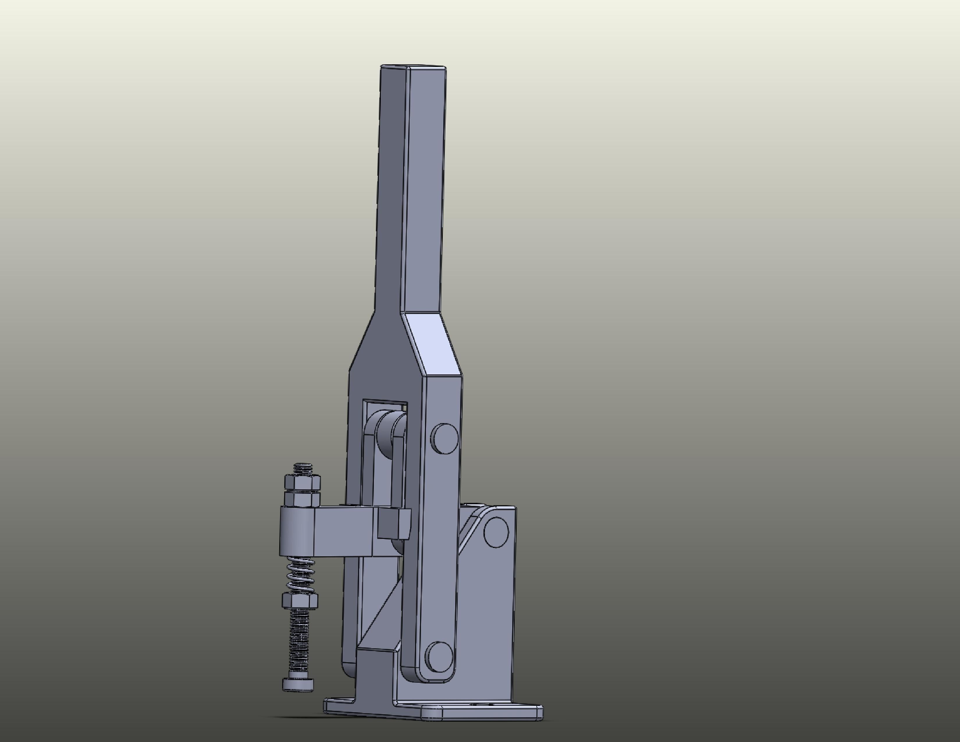lever clamp 3D print model_3