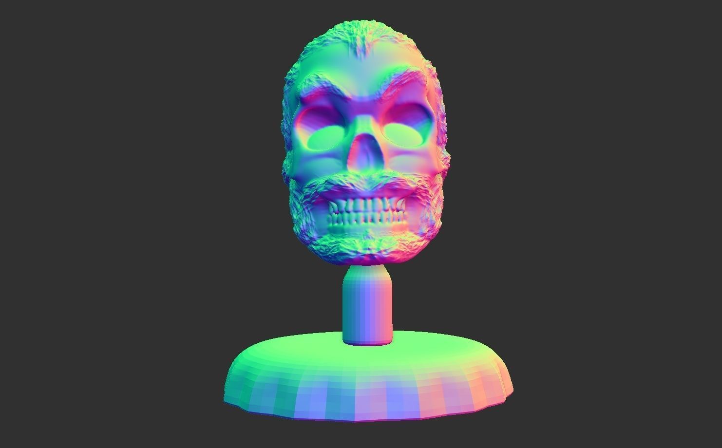 Skulls skull 3D print model_2