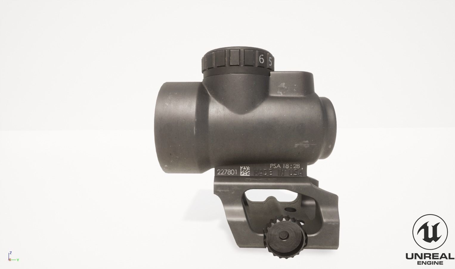 Trijicon MRO Red Dot Sight Low-poly 3D model_12